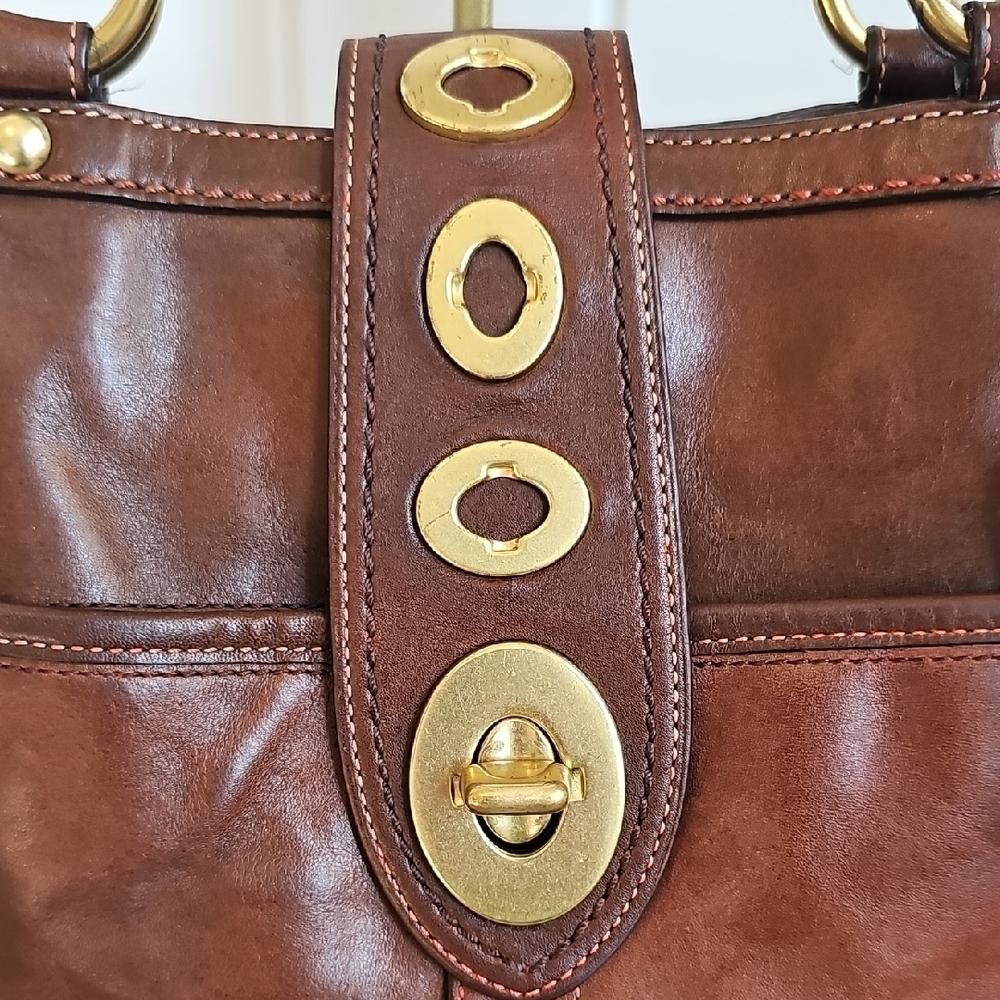 Coach 2009 Lily Legacy Turnlock Shoulder Bag Handbag Brown - Picture 7 of 16